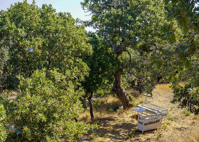 My Old Stone House In A 2 000 Sqm Private Garden With Fab Glamping Tent Mandrákion